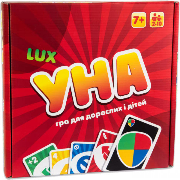Фото - Настільна гра карткова (5-7 років) Strateg УНА Lux українською мовою (30517)
