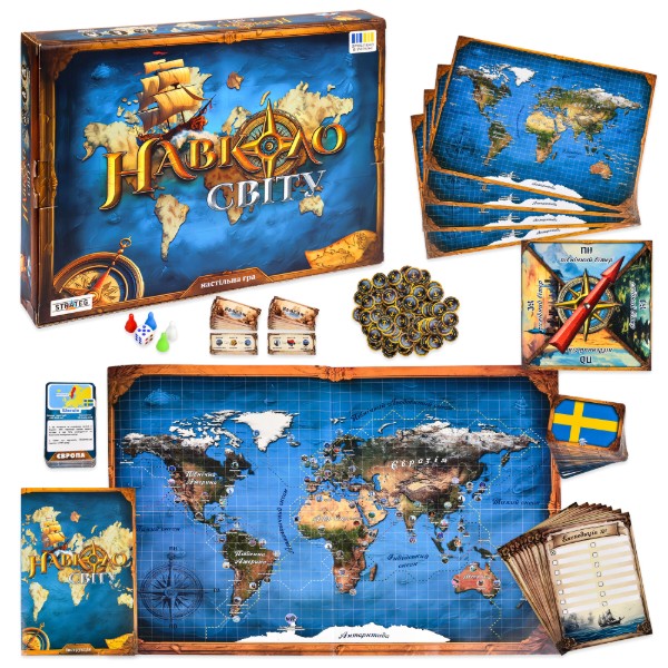 Фото - Настольная игра (8+) Strateg Вокруг света (30110)