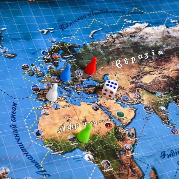 Фото - Настольная игра (8+) Strateg Вокруг света (30110)