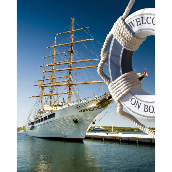 Фото - Алмазний живопис Strateg На хвилях свободи 30х40 см (HEG87047)