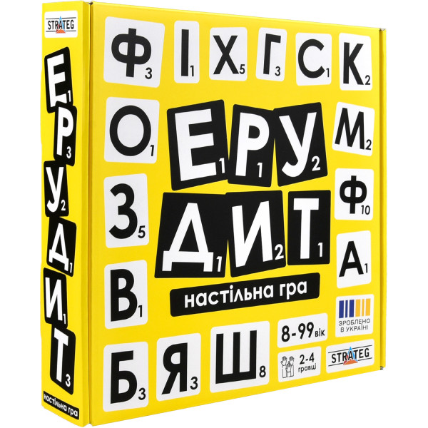 Фото - Настільна гра (8+) Strateg Ерудит укр (30619) Фото - Настільна гра (8+) Strateg Ерудит укр (30619)