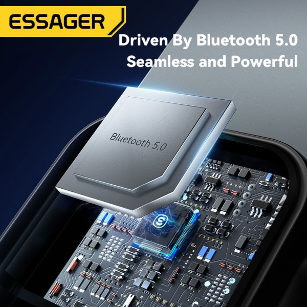 Фото - FM модулятор Essager Lingfeng Bluetooth 5.0 Aux Adapter Car Wireless Receiver USB to 3.5mm (EBT-LF01-P)