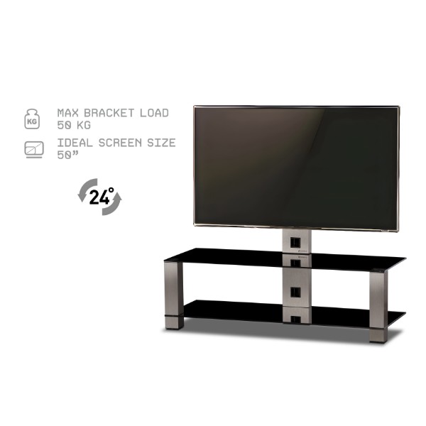 Фото - Тумба для телевізора Sonorous PL 2400-B-INX