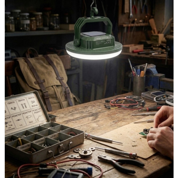 Фото - Фонарь Platinet CAMPING EMERGENCY LIGHT LED SOLAR 4X2000 MAH 5,5H 21W (PGCL02S)