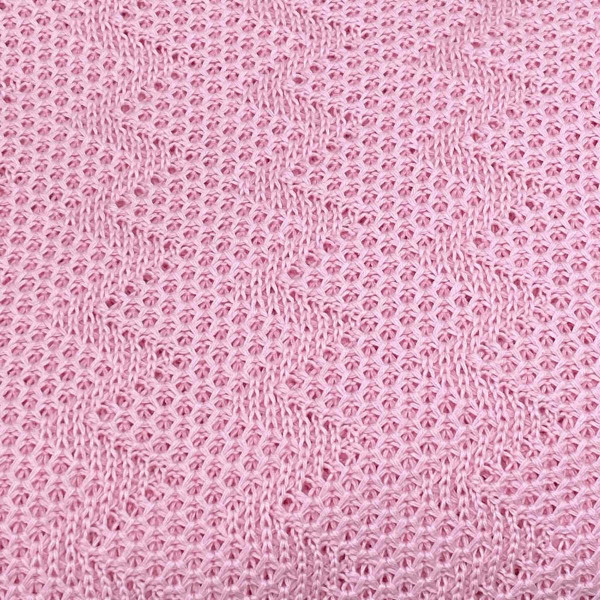 Фото - Плед полуторний Прованс Діно зигзаг Рожевий 130х170 см (022436)