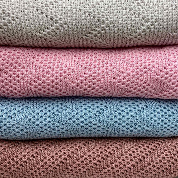 Фото - Плед полуторний Прованс Діно зигзаг Рожевий 130х170 см (022436)