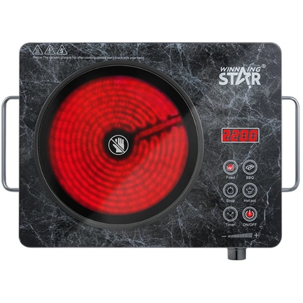 Фото - Плита електрична настільна WinningStar ST-9679 INFRARED 2200W Black (WNNGS-ST-9679-BK)