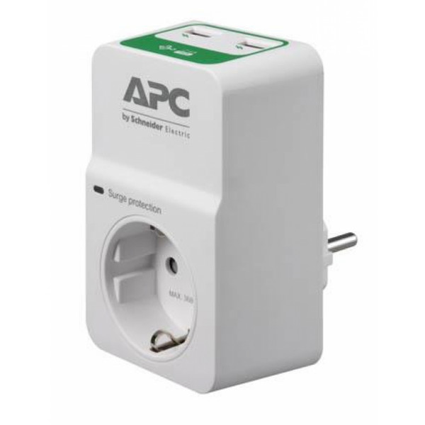 Фото - Сетевой фильтр APC Essential SurgeArrest 1 розетка + 2 USB (PM1WU2-RS)