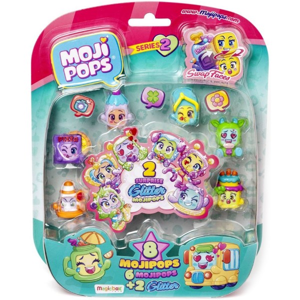 Фото - Ігрова фігурка-сюрприз набір Moji Pops S2 – СЯЮЧИЙ СЮРПРИЗ (8 фігурок) (PMP2B816IN00)