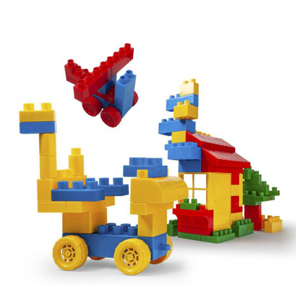 Фото - Пластиковый конструктор для малышей Wader Kids Blocks 90 эл. (41296)