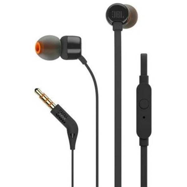 Фото - Наушники вкладыши проводные JBL T110 Black (JBLT110BLKE)