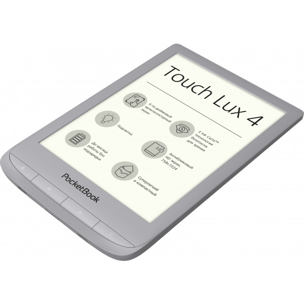 Фото - Електронна книга PocketBook 627 Touch Lux 4 Silver (PB627-S-CIS)