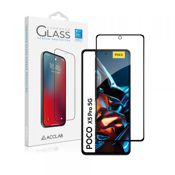 Фото - Захисне скло для смартфону ACCLAB Full Glue for Xiaomi Poco X5 Pro Black (1283126567384)