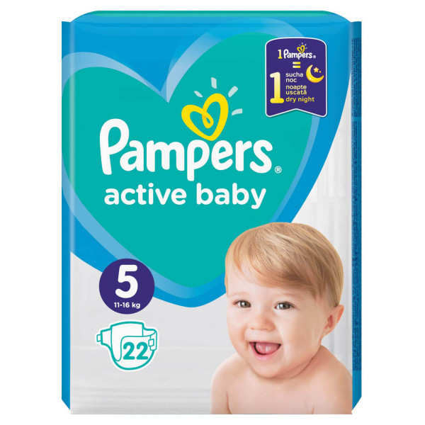Фото - Одноразові підгузки Pampers Active Baby 5 22 шт. (8001841630847)