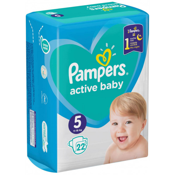 Фото - Одноразові підгузки Pampers Active Baby 5 22 шт. (8001841630847)