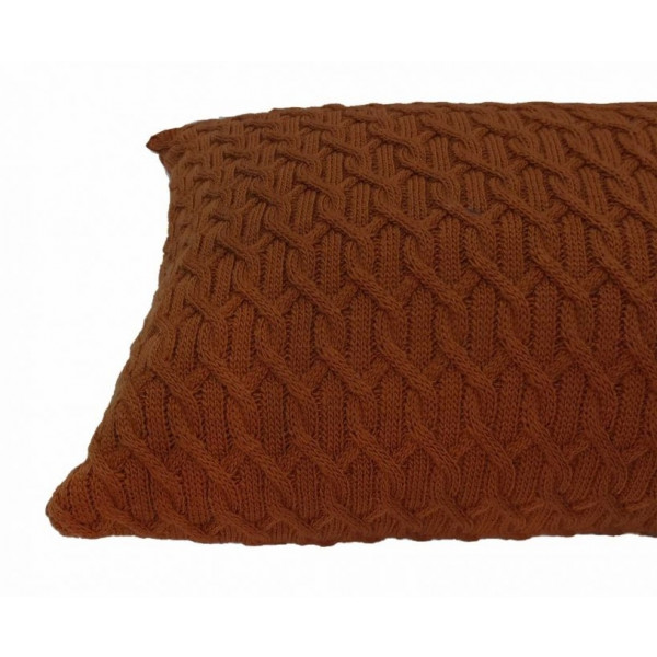 Фото - Подушка декоративна Прованс в'язана 30х45 chains 08 Цегляний (025056)