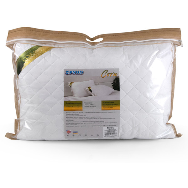 Фото - Подушка стандартна Руно 50х70 з волокна кукурудзи (310.52_Super Corn)
