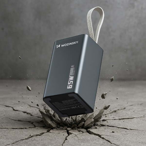 Фото - Батарея мобільна Wozinsky K65+ 65W 30000mAh 2x USB-C, 1x USB-A 65W Gray (5907769364457)