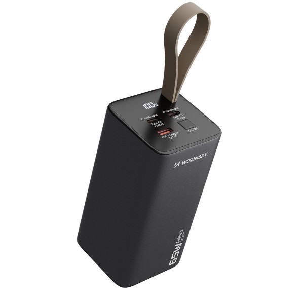 Фото - Батарея мобільна Wozinsky K65+ 65W 30000mAh 2x USB-C, 1x USB-A 65W Gray (5907769364457)