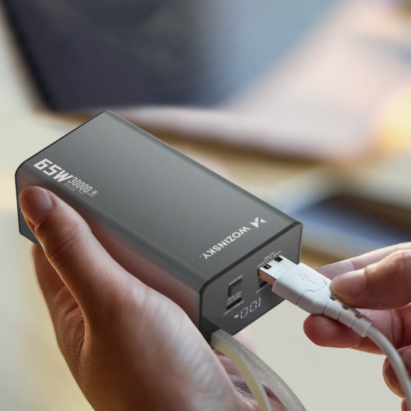 Фото - Батарея мобільна Wozinsky K65+ 65W 30000mAh 2x USB-C, 1x USB-A 65W Gray (5907769364457)