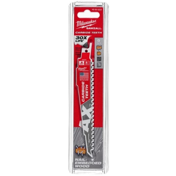 Фото - Полотно Milwaukee TCT AX FANG TIP 150х5 мм (48005221)
