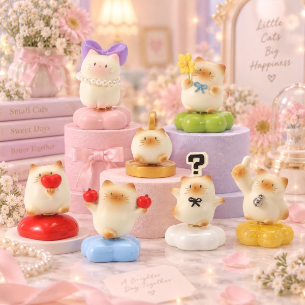 Фото - Колекційна фігурка Pop Top ThingsWoo серії Cat Cat PAI - КОТИКИ ЩАСТЯ в асортименті (W1244-25)