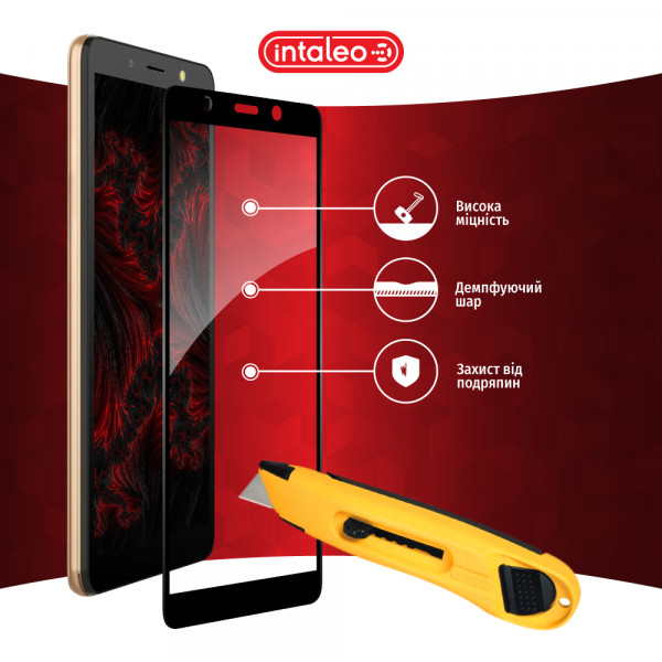 Фото - Захисне скло для смартфону Intaleo Full Glue for Tecno POP 3 (BB2) Black (1283126503115)