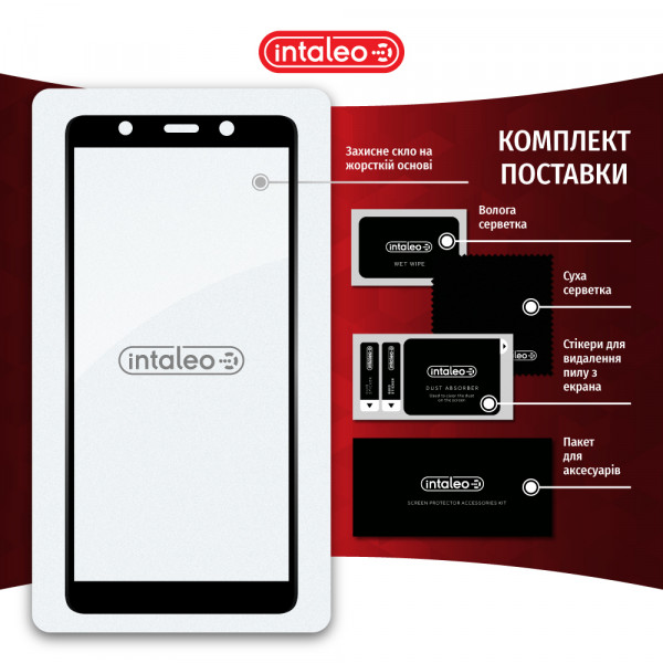 Фото - Захисне скло для смартфону Intaleo Full Glue for Tecno POP 3 (BB2) Black (1283126503115)