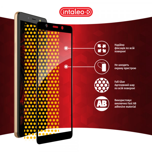 Фото - Захисне скло для смартфону Intaleo Full Glue for Tecno POP 3 (BB2) Black (1283126503115)