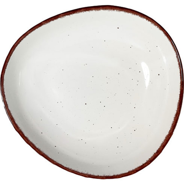 Фото - Тарілка обідня PORLAND NATURE LOOK OFF-WHITE 23 см (4139224)