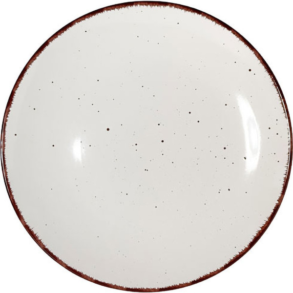 Фото - Тарілка обідня ARTE VIVA NATURE LOOK OFF-WHITE 26,5 см (413932)