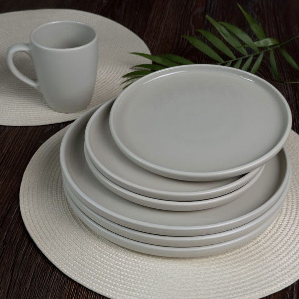 Фото - Тарелка обеденная PORLAND CITY CREAMY 26,5 см (419532)