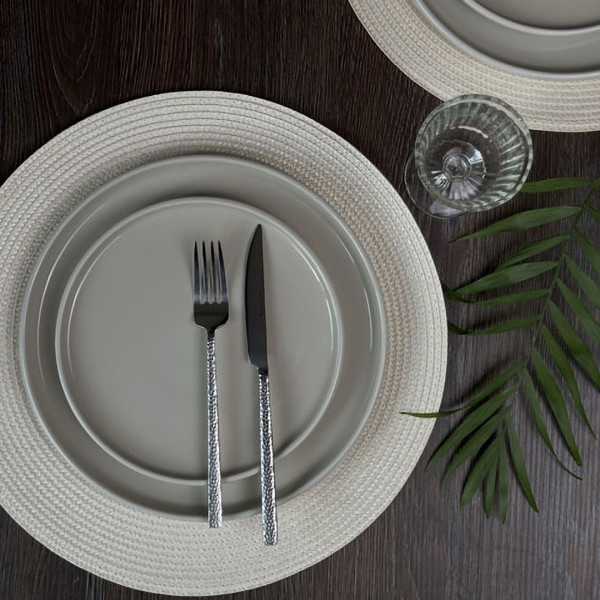 Фото - Тарелка обеденная PORLAND CITY CREAMY 26,5 см (419532)