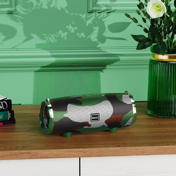 Фото - Портативная акустика HOCO BS40 Desire song sports wireless speaker camouflage green (6931474730640)