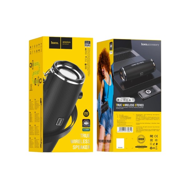 Фото - Портативная акустика HOCO BS40 Desire song sports wireless speaker black (6931474730619)