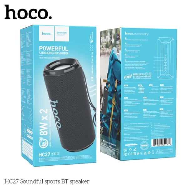 Фото - Портативная акустика HOCO HC27 Soundful sports BT speaker gray (6942007641357)