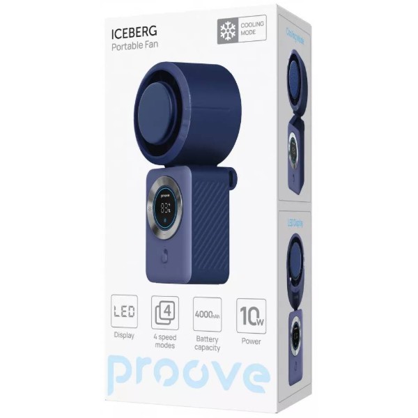 Фото - Вентилятор портативний Proove IceBerg Blue (PFIB10002008)