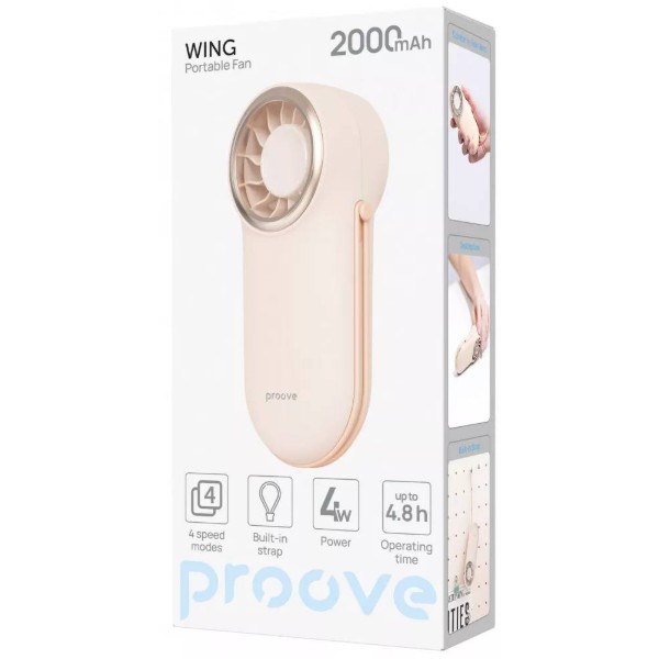 Фото - Вентилятор портативный Proove Wing peach (PFWG04002007)