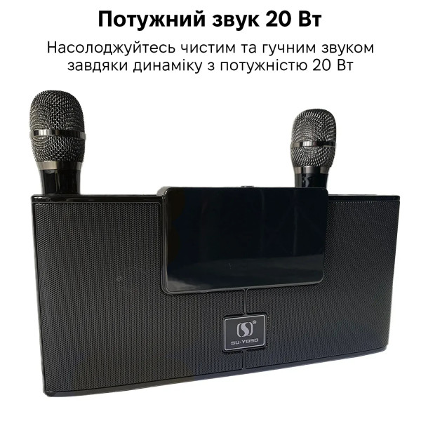 Фото - Портативна акустика INSPIRE YS-208 Black караоке