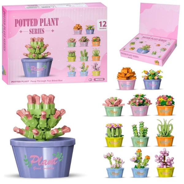 Фото - Пластиковый конструктор Potted Plant Series Цветы (W0703)