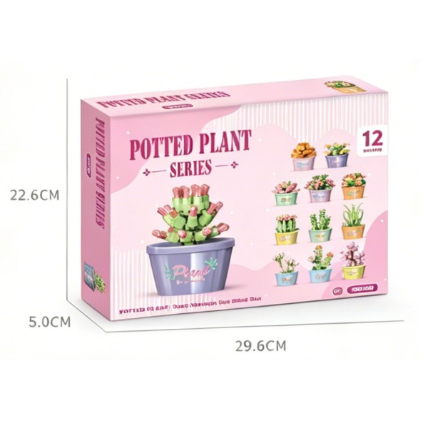 Фото - Пластиковый конструктор Potted Plant Series Цветы (W0703)