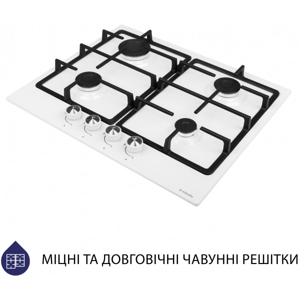 Фото - Варочная панель газовая Minola MGM 614204 WH