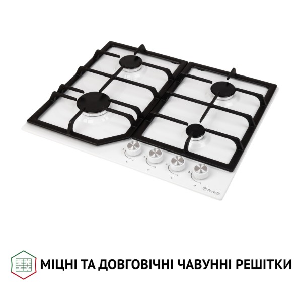 Фото - Варочная панель газовая Perfelli HGM 61424 WH