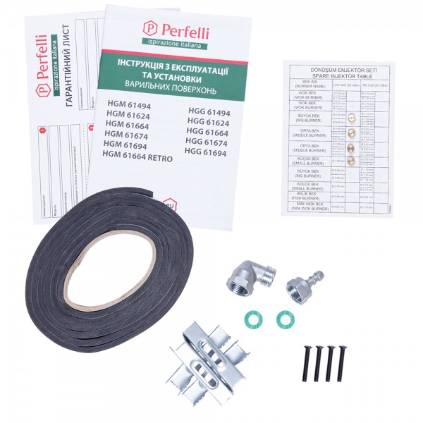 Фото - Варильна поверхня газова Perfelli HGM 61494 WH