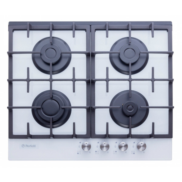 Фото - Варочная панель газовая Perfelli HGG 61429 WH Фото - Варочная панель газовая Perfelli HGG 61429 WH