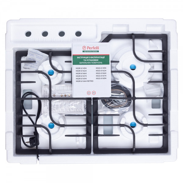 Фото - Варильна поверхня газова Perfelli HGG 61664 WH