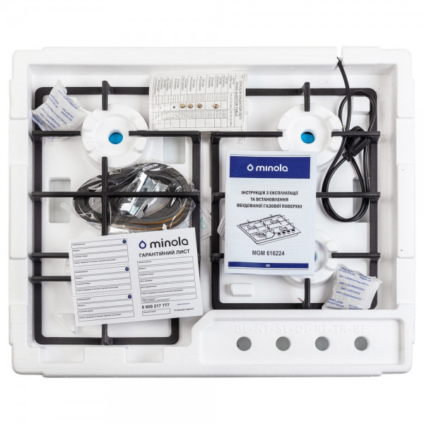 Фото - Варочная панель газовая Minola MGM 616224 WH