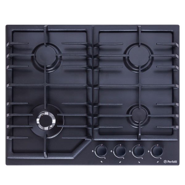 Фото - Варочная панель газовая Perfelli DIAMOND MW69C NERO
