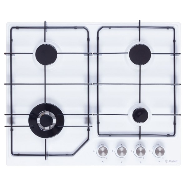 Фото - Варочная панель газовая Perfelli HGM 61614 WH Фото - Варочная панель газовая Perfelli HGM 61614 WH