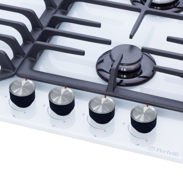Фото - Варочная панель газовая Perfelli DIAMOND G69C BIANCO